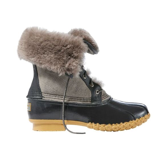 L.L. Bean Womens Signature Wicked Good Bean Boots 10" Grey Suede Size 9 Worn 1x - Picture 1 of 13